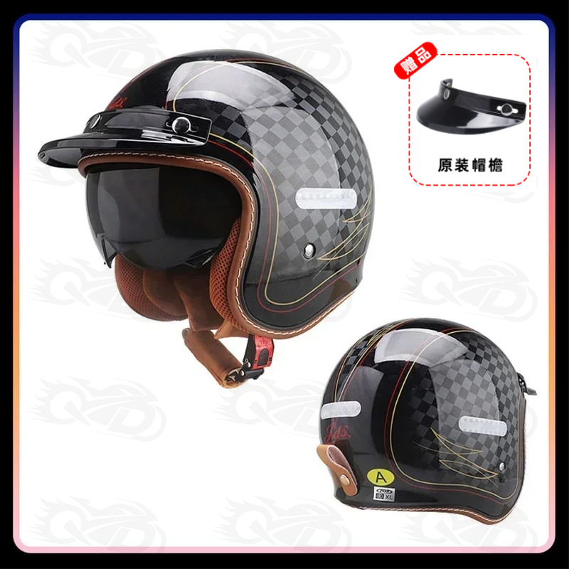 Men Women Open Face Motorcycle - đánh giá và giá Vintage Open Face Retro Helmet