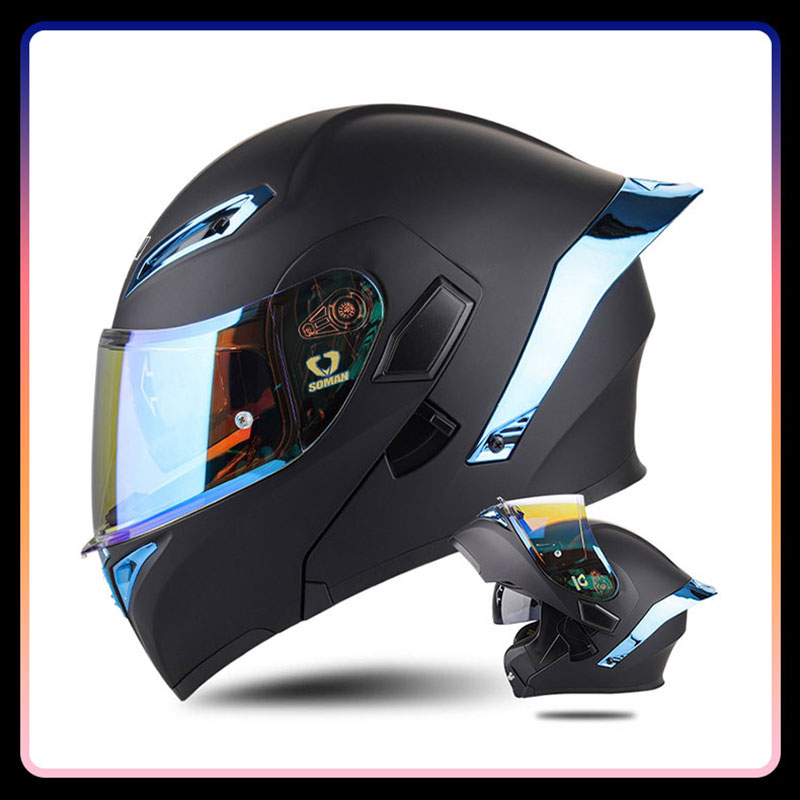 Four Seasons Universal Flip Up - đánh giá và giá Dual Visor Motorcycle Racing Helmet