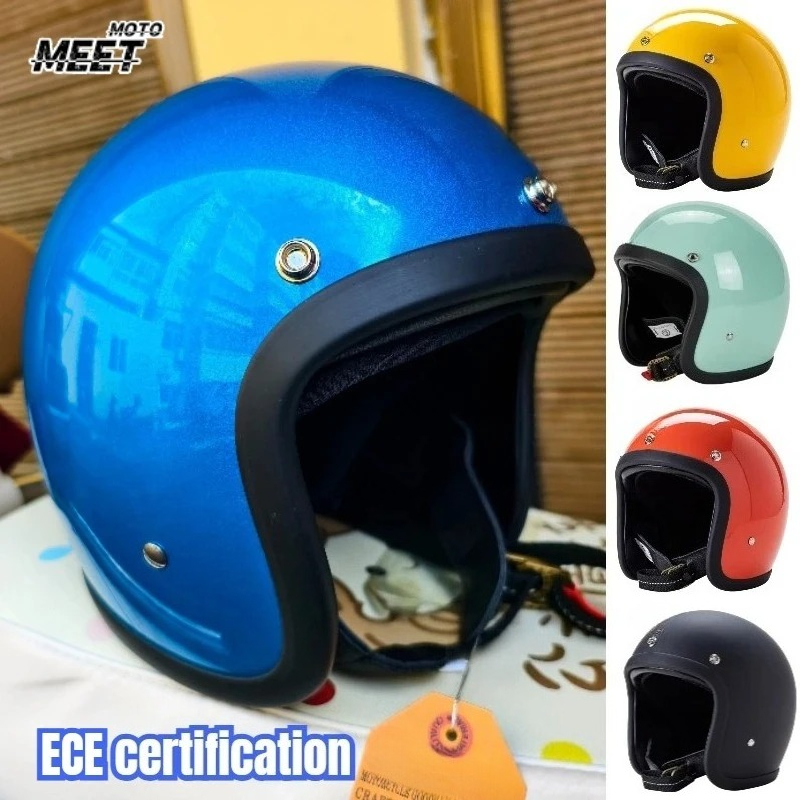 Japanese Korea Style Open Face - đánh giá và giá Vintage Open Face Retro Helmet