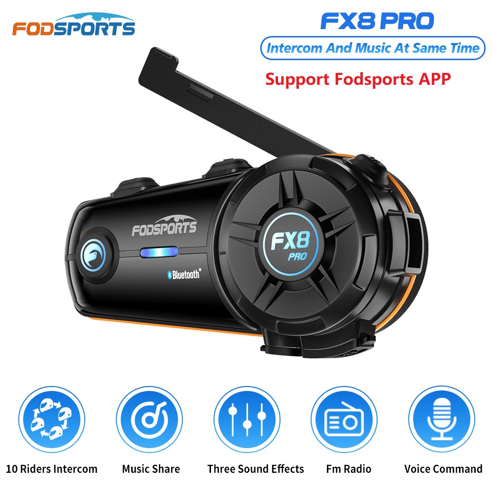 Fodsports FX8 Pro Mũ bảo hiểm  - đánh giá và giá Universal Motorcycle Helmet Intercom Headset