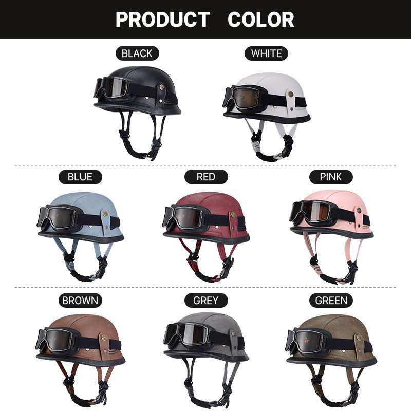 German Half Vintage Helmet Cla - đánh giá và giá Vintage Open Face Retro Helmet