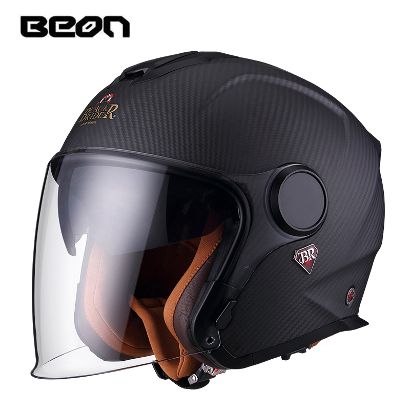 BEON BR23 Carbon Fiber 3/4 Ope - đánh giá và giá Carbon Fiber Lightweight Motorcycle Helmet