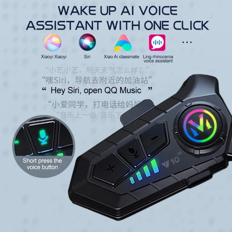 Y10 2X Bluetooth Motorcycle He - đánh giá và giá Universal Motorcycle Helmet Intercom Headset