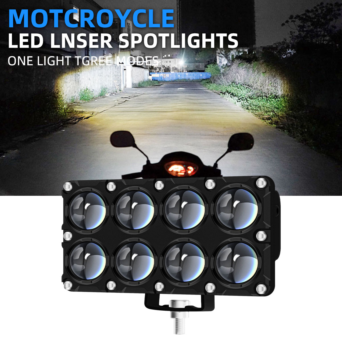 6/8/10 Lens Auxiliary Motorcyc - đánh giá và giá Universal Motorcycle Led Headlight Projector