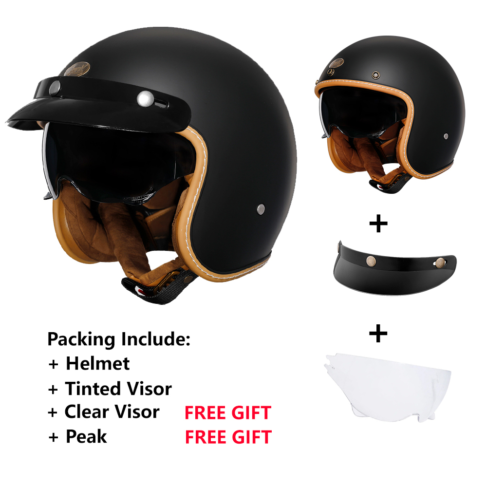 Retro Adult Open Face Electric - đánh giá và giá Vintage Open Face Retro Helmet