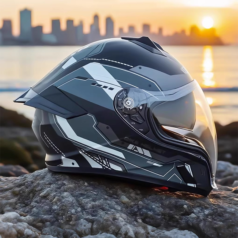 Adult Full Face Motorcycle Hel - đánh giá và giá Quick Release Buckle Motorcycle Helmet