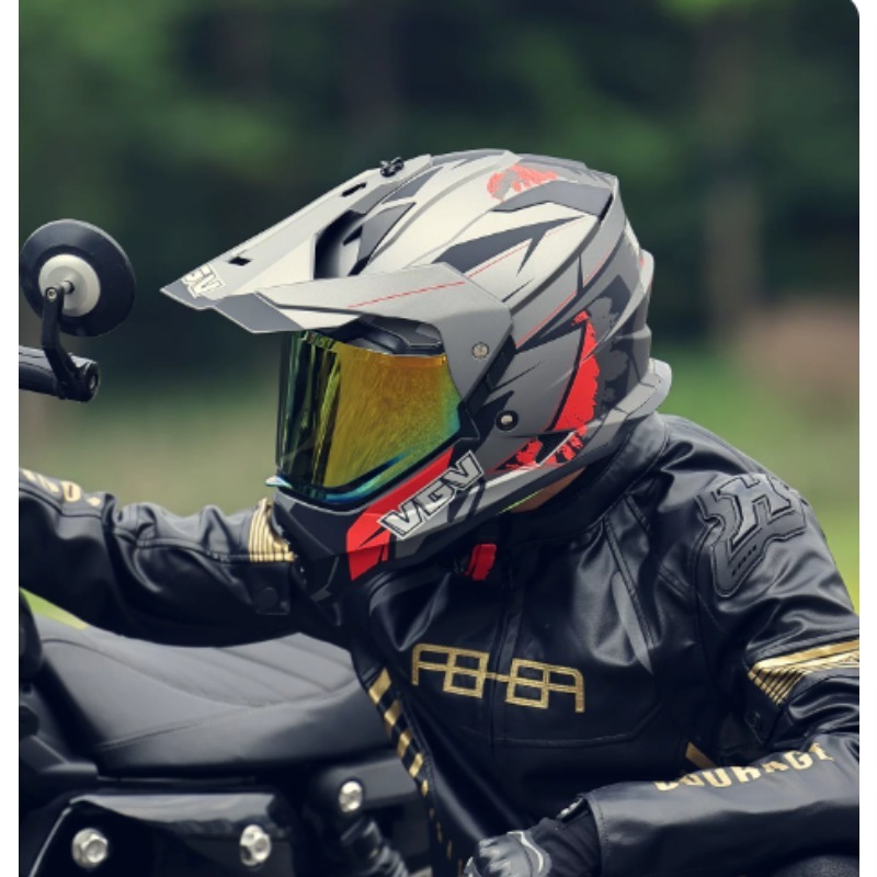 VGV Motocross ECE DOT Certific - đánh giá và giá Full Face Motorcycle Helmet With Bluetooth