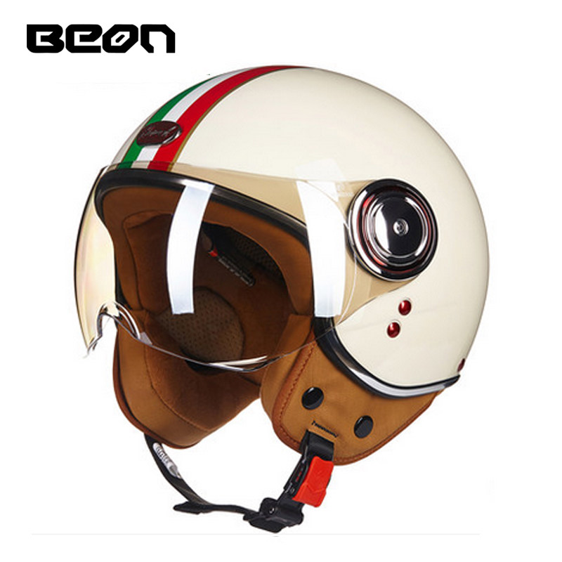 Capacete BEON 110B Mở Mặt Xe M - đánh giá và giá Vintage Open Face Retro Helmet