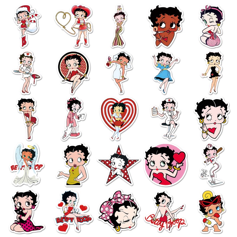 Betty Boop 50 stickers high co - đánh giá và giá Atv Parts