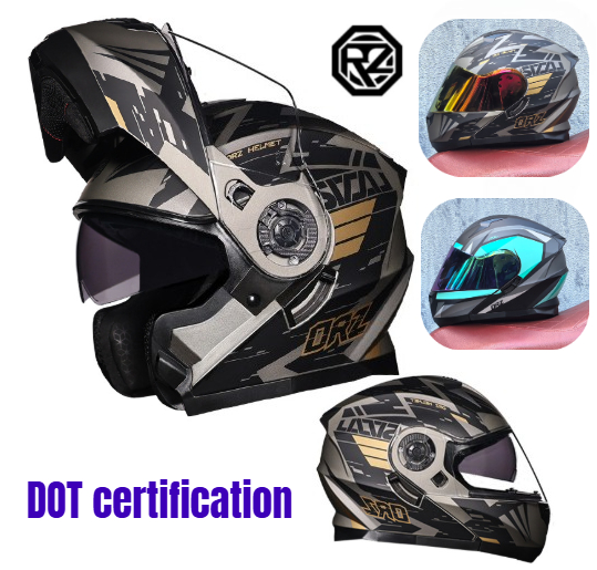Orz Full Face Dual Visor Motor - đánh giá và giá Modular Flip Up Motorcycle Helmet Dot Approved